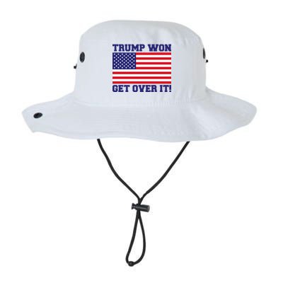 Donald Trump Won Get Over It! USA Flag 45th President Legacy Cool Fit Booney Bucket Hat