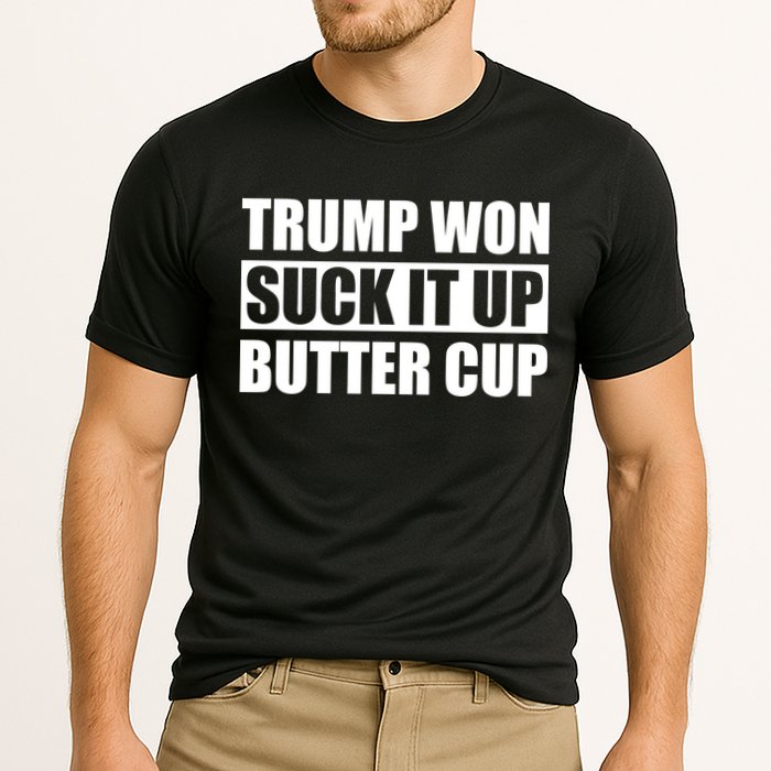 Donald Trump Won Suck It Up Butter Cup President Cooling Performance Crew T-Shirt