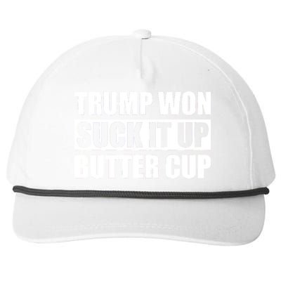 Donald Trump Won Suck It Up Butter Cup President Snapback Five-Panel Rope Hat