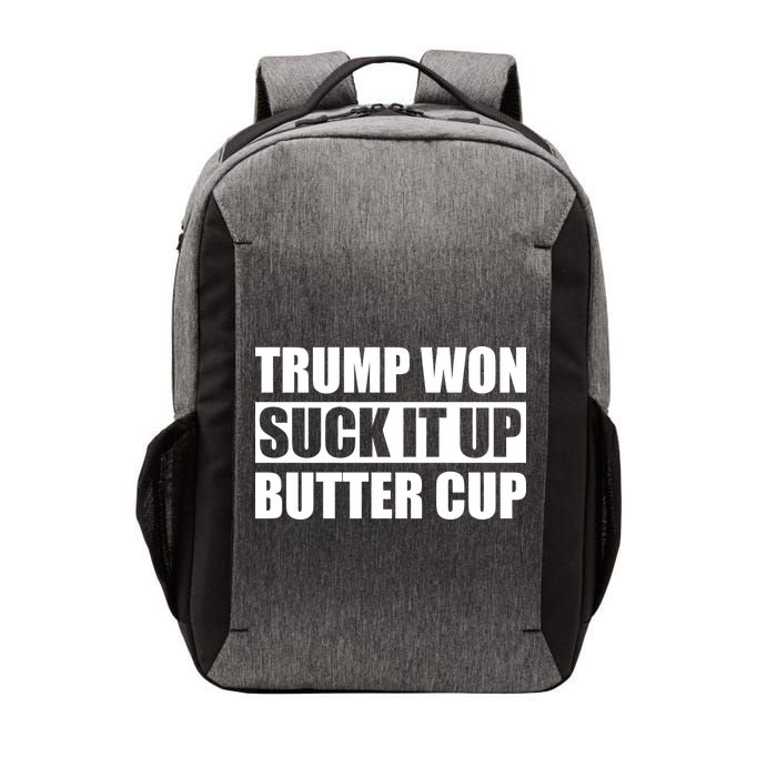 Donald Trump Won Suck It Up Butter Cup President Vector Backpack