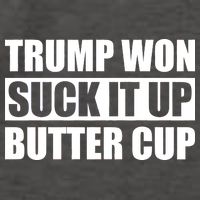 Donald Trump Won Suck It Up Butter Cup President Vector Backpack