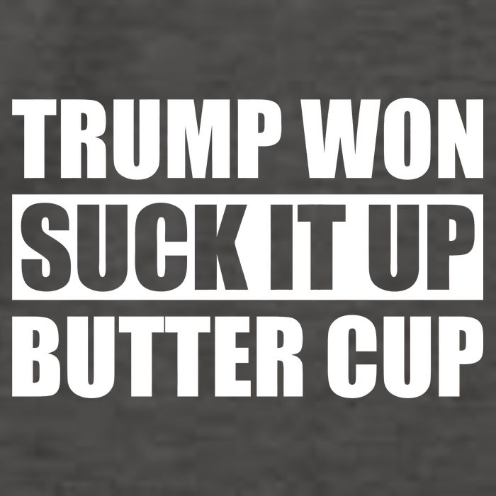 Donald Trump Won Suck It Up Butter Cup President Vector Backpack