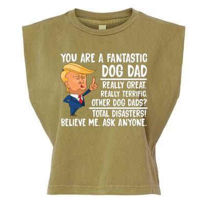 Donald Trump You Are A Fantastic Dog Dad Garment-Dyed Women's Muscle Tee