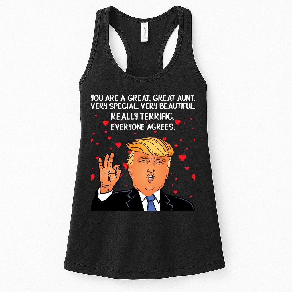 Donald Trump Your A Great Aunt Womens Tank Top