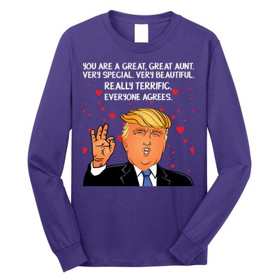 Donald Trump Your A Great Aunt Long Sleeve Shirt