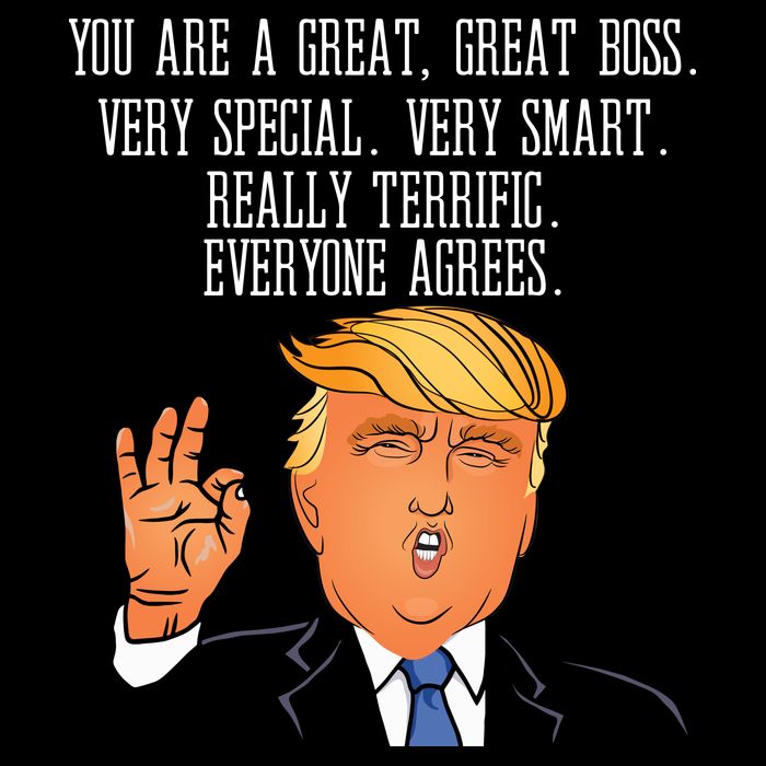 Donald Trump Your A Great Boss Flatbill Hat