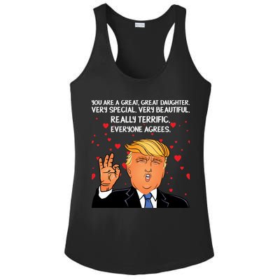 Donald Trump Your A Great Daughter Ladies PosiCharge Competitor Racerback Tank