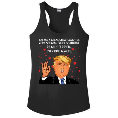 Donald Trump Your A Great Daughter Ladies PosiCharge Competitor Racerback Tank