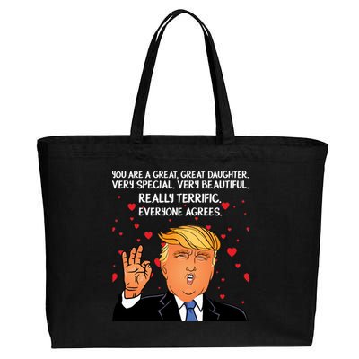 Donald Trump Your A Great Daughter Cotton Canvas Jumbo Tote