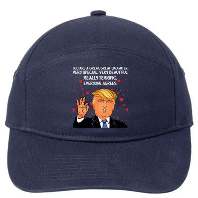 Donald Trump Your A Great Daughter 7-Panel Snapback Hat