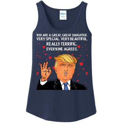 Donald Trump Your A Great Daughter Ladies Essential Tank