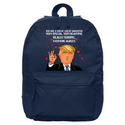 Donald Trump Your A Great Daughter 16 in Basic Backpack