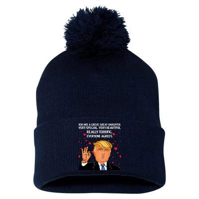 Donald Trump Your A Great Daughter Pom Pom 12in Knit Beanie