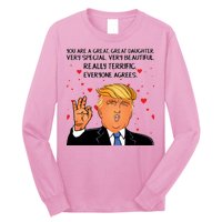 Donald Trump Your A Great Daughter Long Sleeve Shirt