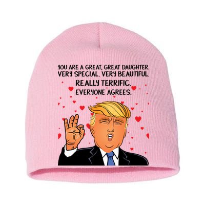 Donald Trump Your A Great Daughter Short Acrylic Beanie