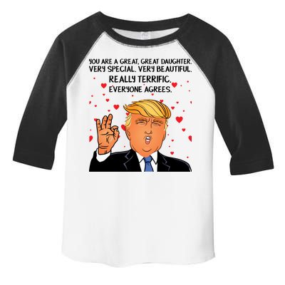 Donald Trump Your A Great Daughter Toddler Fine Jersey T-Shirt