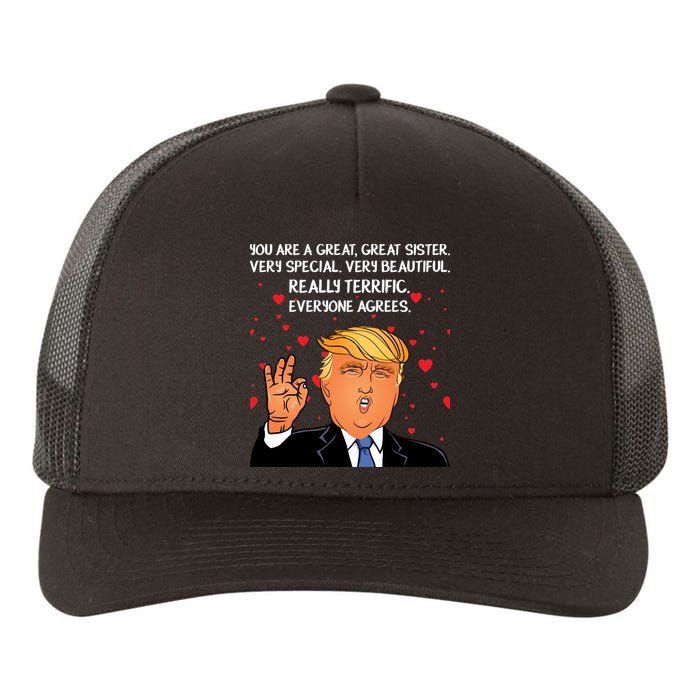 Donald Trump Your A Great Sister Yupoong Adult 5-Panel Trucker Hat