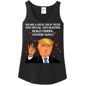 Donald Trump Your A Great Sister Ladies Essential Tank