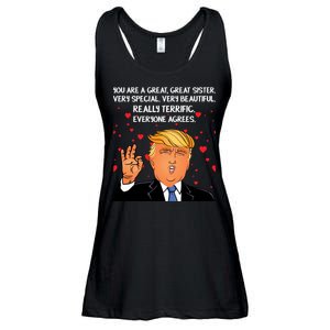 Donald Trump Your A Great Sister Ladies Essential Flowy Tank