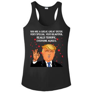 Donald Trump Your A Great Sister Ladies PosiCharge Competitor Racerback Tank