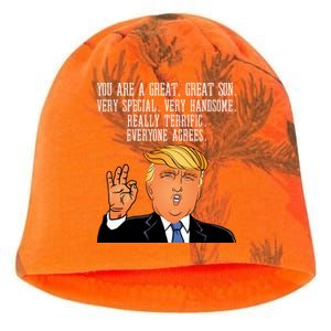 Donald Trump Your A Great Son Kati - Camo Knit Beanie