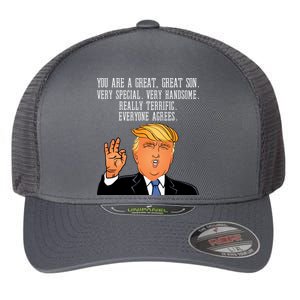 Donald Trump Your A Great Son Flexfit Unipanel Trucker Cap