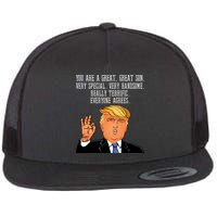 Donald Trump Your A Great Son Flat Bill Trucker Hat