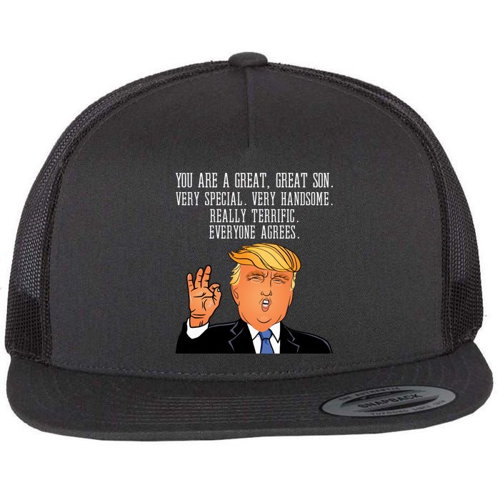 Donald Trump Your A Great Son Flat Bill Trucker Hat