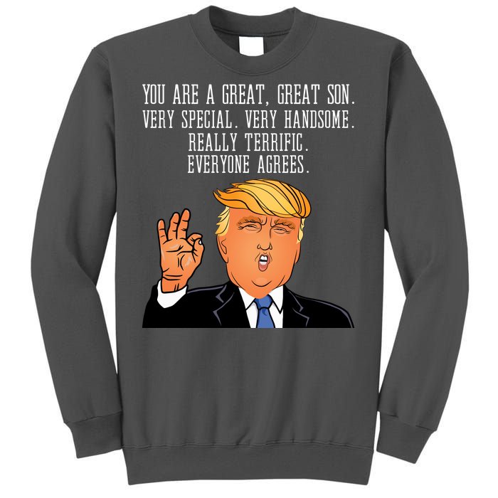 Donald Trump Your A Great Son Tall Sweatshirt