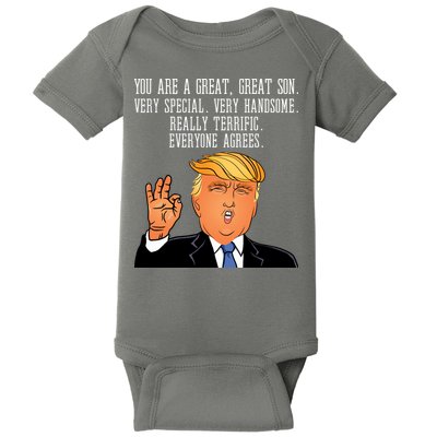 Donald Trump Your A Great Son Baby Bodysuit