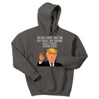 Donald Trump Your A Great Son Kids Hoodie