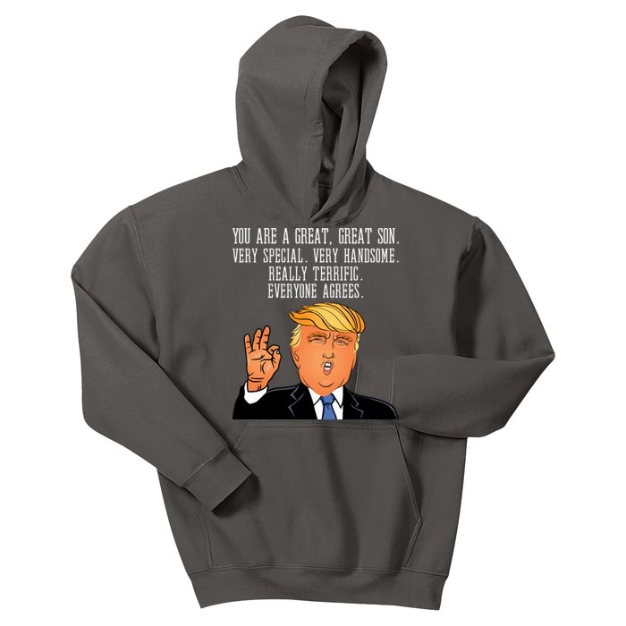 Donald Trump Your A Great Son Kids Hoodie