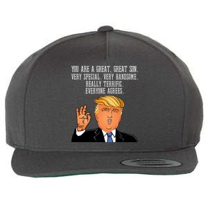 Donald Trump Your A Great Son Wool Snapback Cap