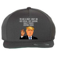 Donald Trump Your A Great Son Wool Snapback Cap