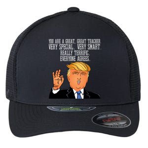 Donald Trump Your A Great Teacher Flexfit Unipanel Trucker Cap