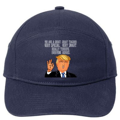 Donald Trump Your A Great Teacher 7-Panel Snapback Hat