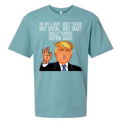 Donald Trump Your A Great Teacher Sueded Cloud Jersey T-Shirt