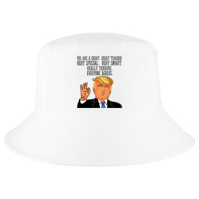 Donald Trump Your A Great Teacher Cool Comfort Performance Bucket Hat