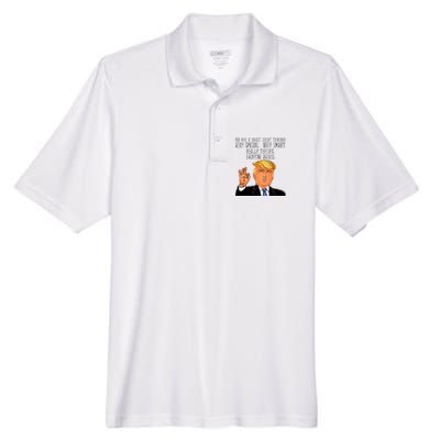 Donald Trump Your A Great Teacher Men's Origin Performance Piqué Polo