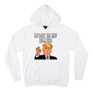 Donald Trump Your A Great Teacher Hoodie