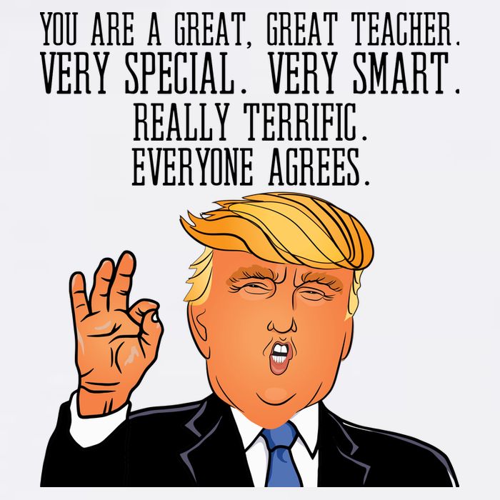 Donald Trump Your A Great Teacher Tall T-Shirt