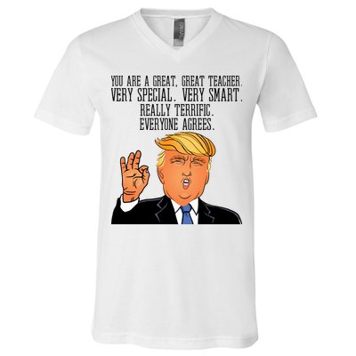 Donald Trump Your A Great Teacher V-Neck T-Shirt