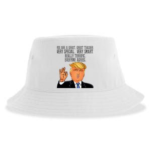 Donald Trump Your A Great Teacher Sustainable Bucket Hat