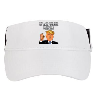 Donald Trump Your A Great Teacher Adult Drive Performance Visor