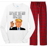 Donald Trump Your A Great Teacher Long Sleeve Pajama Set