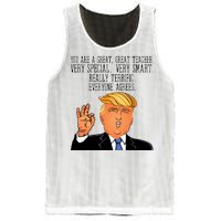 Donald Trump Your A Great Teacher Mesh Reversible Basketball Jersey Tank