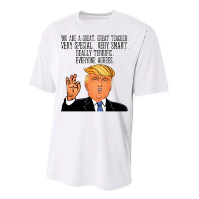 Donald Trump Your A Great Teacher Performance Sprint T-Shirt