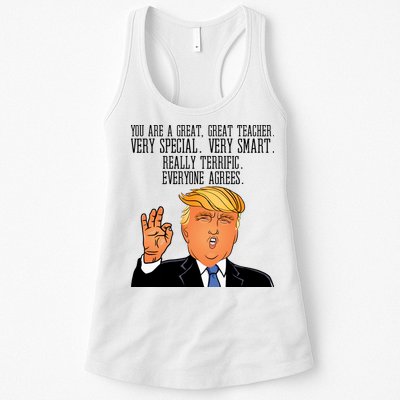 Donald Trump Your A Great Teacher Womens Tank Top