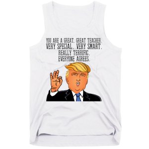 Donald Trump Your A Great Teacher Tank Top