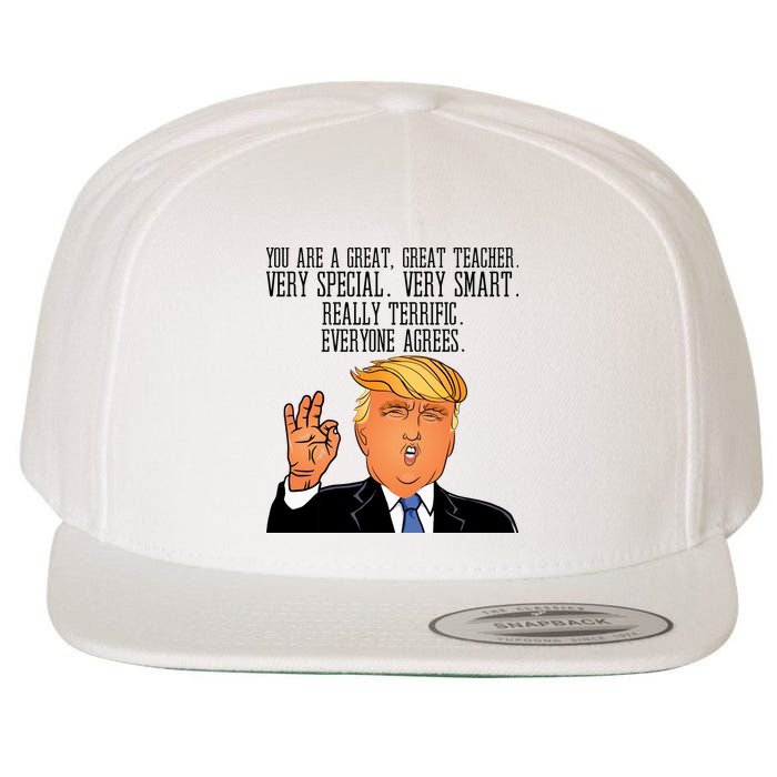 Donald Trump Your A Great Teacher Wool Snapback Cap